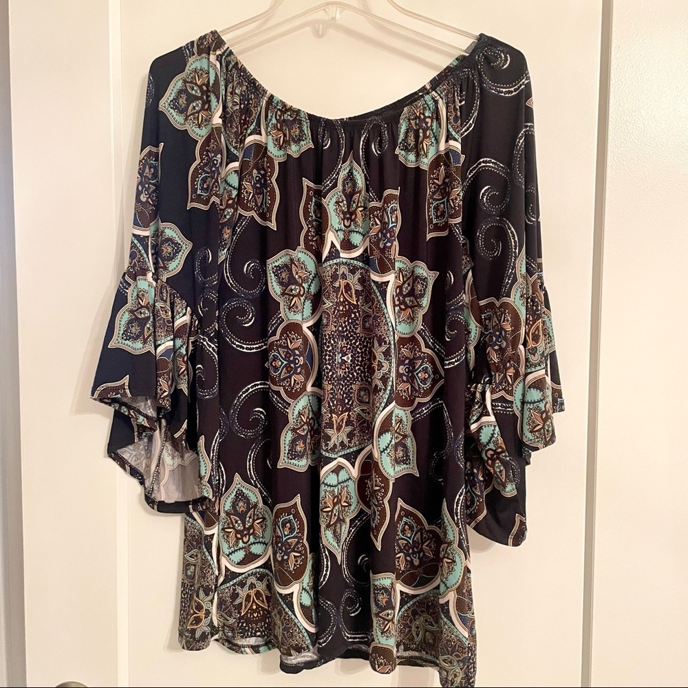 Floral off the shoulder top